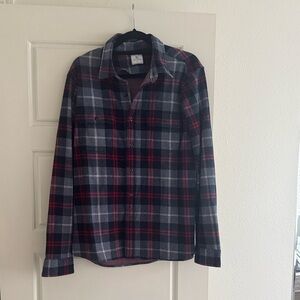 Men’s Size L 7 Diamonds Button Down Flannel Shirt